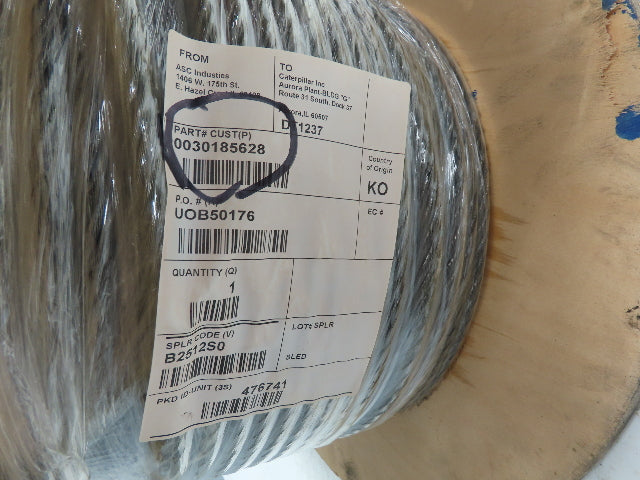 7/16"x 240' Steel Wire Rope Crane Hoist Winch Lifting Cable 6x37 WC