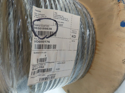 7/16"x 240' Steel Wire Rope Crane Hoist Winch Lifting Cable 6x37 WC