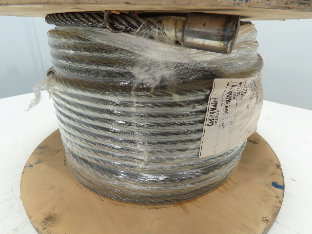 7/16"x 240' Steel Wire Rope Crane Hoist Winch Lifting Cable 6x37 WC