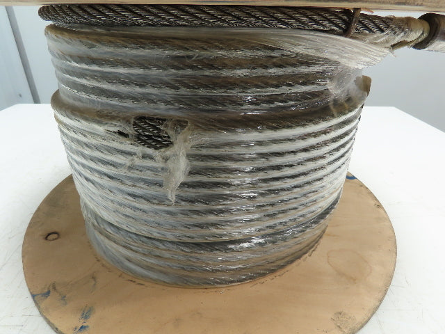 7/16"x 240' Steel Wire Rope Crane Hoist Winch Lifting Cable 6x37 WC
