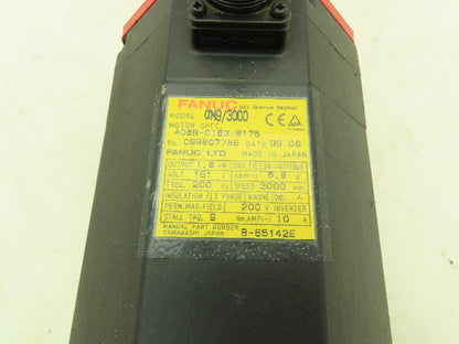 Fanuc A06B-0163-B175 Servo Motor aM9/3000 1.8kw 3000 RPM Pulsecoder aA64