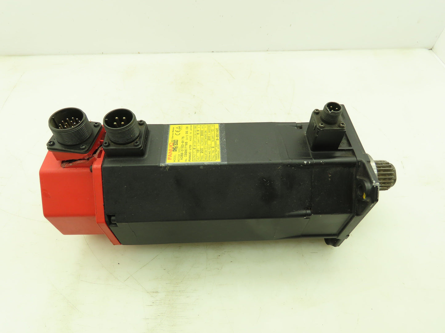 Fanuc A06B-0163-B175 Servo Motor aM9/3000 1.8kw 3000 RPM Pulsecoder aA64