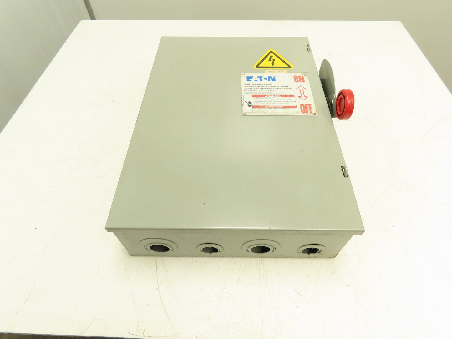 Eaton Cutler DH323FGKJSEL Fusible Disconnect Safety Switch 100A 240V 3Ph