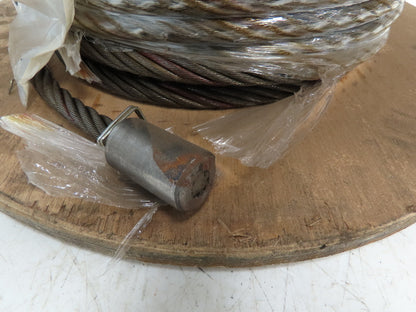 1/2"x 200' Steel Wire Rope Crane Hoist Winch Lifting Cable