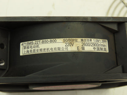 NMB-MAT 4715MS-22T-B50 Cooling Fan 1-Phase 220V-AC 14/13W Lot Of 4