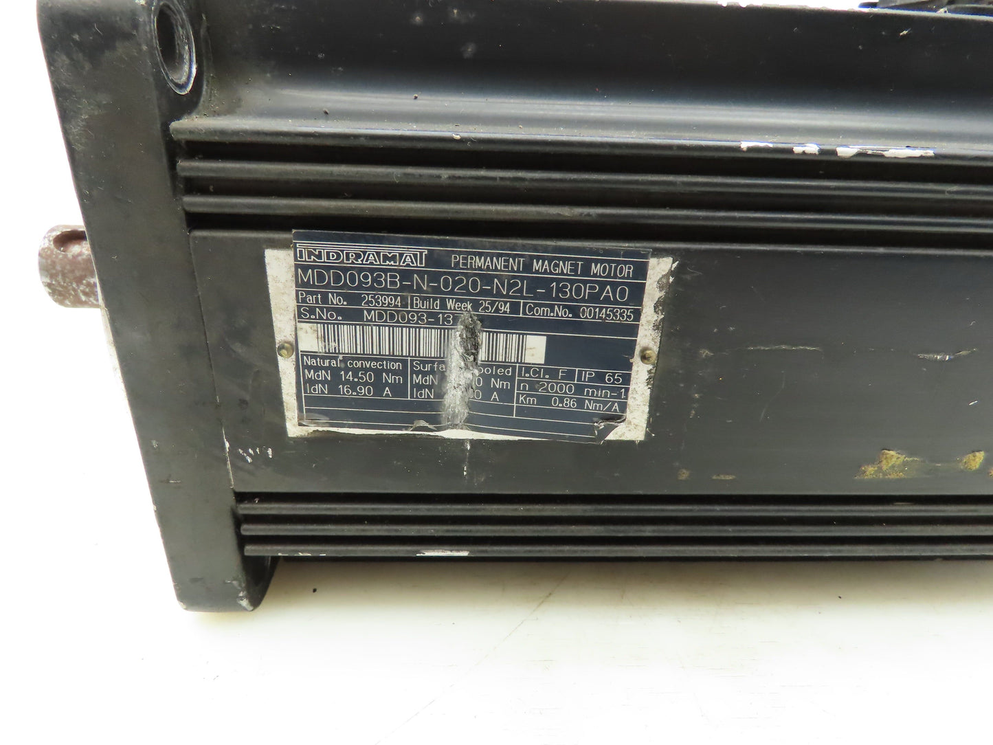 Indramat MDD093B-N-020-N2L-130PA0 Permanent Magnet Motor Heidenhain Encoder
