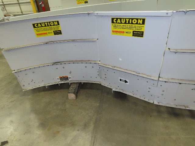 48"x 13' Powered Roller Conveyor Modular S-Curve RL 130VDC O-Ring Belt Drive