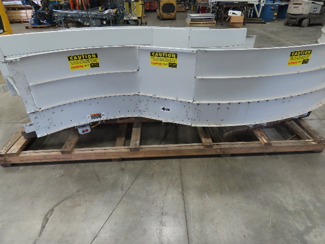 48"x 13' Powered Roller Conveyor Modular S-Curve RL 130VDC O-Ring Belt Drive