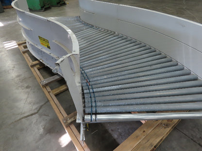 Roach 48"x 13' Powered Roller Conveyor S-Curve LR 130VDC O-Ring Belt Drive