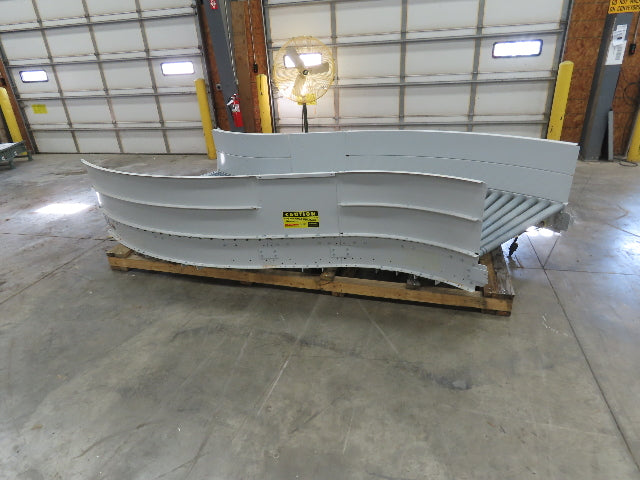 Roach 48"x 13' Powered Roller Conveyor S-Curve LR 130VDC O-Ring Belt Drive