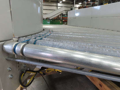 Roach 48"x 13' Powered Roller Conveyor S-Curve LR 130VDC O-Ring Belt Drive