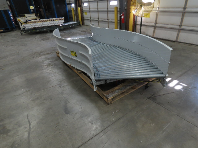 Roach 48"x 13' Powered Roller Conveyor S-Curve LR 130VDC O-Ring Belt Drive