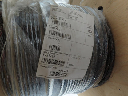 1/4"x 244' Steel Wire Rope Crane Hoist Winch Lifting Cable 6x37 WC