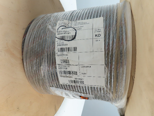 1/4"x 192' Steel Wire Rope Crane Hoist Winch Lifting Cable 6x37 WC