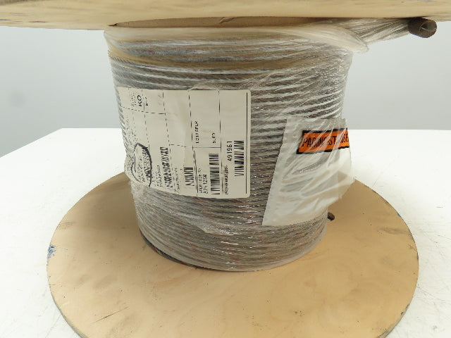 1/4"x 192' Steel Wire Rope Crane Hoist Winch Lifting Cable 6x37 WC