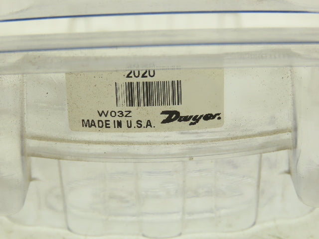 Dwyer Magnehelic WO3Z Differential Pressure Gauge Two 1/8" NPT Plugs 0-20" H20