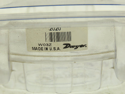 Dwyer Magnehelic WO3Z Differential Pressure Gauge Two 1/8" NPT Plugs 0-20" H20
