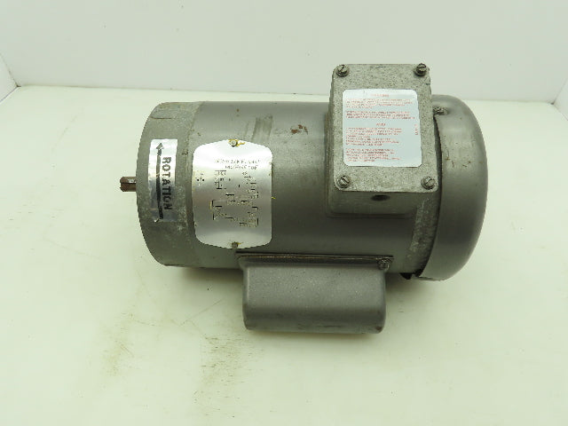 Baldor VL3509 35C13-180 Electric Motor 1Hp 1Ph 115/230V 3450RPM 56C TEFC