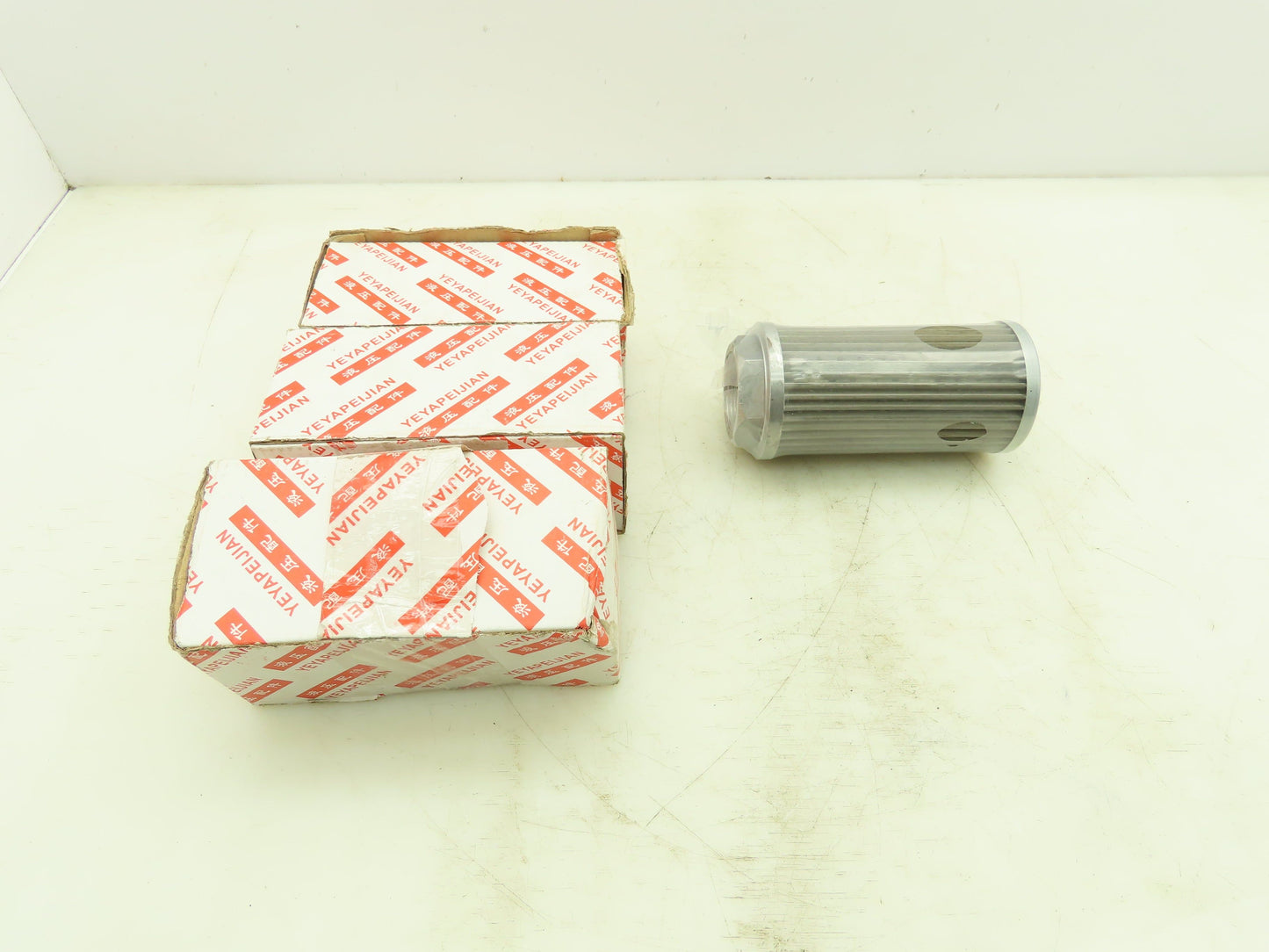 Yeyapeijian Hydraulic Oil Mesh Strainer Filter 1-1/4"NPT 5x2.5" Body Lot of 3
