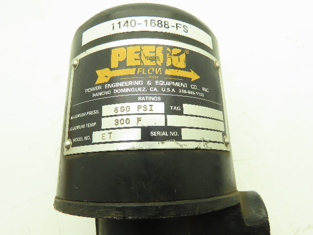 Peeco ET Actuated Switch 1" Screwed Tee 600 PSI Explosion Proof