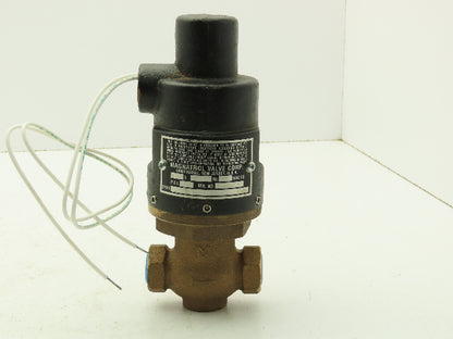 Magnatrol Valve Corp F18AR52-W Solenoid Valve 3/4" Two Way 120V DC 18W 300PSI
