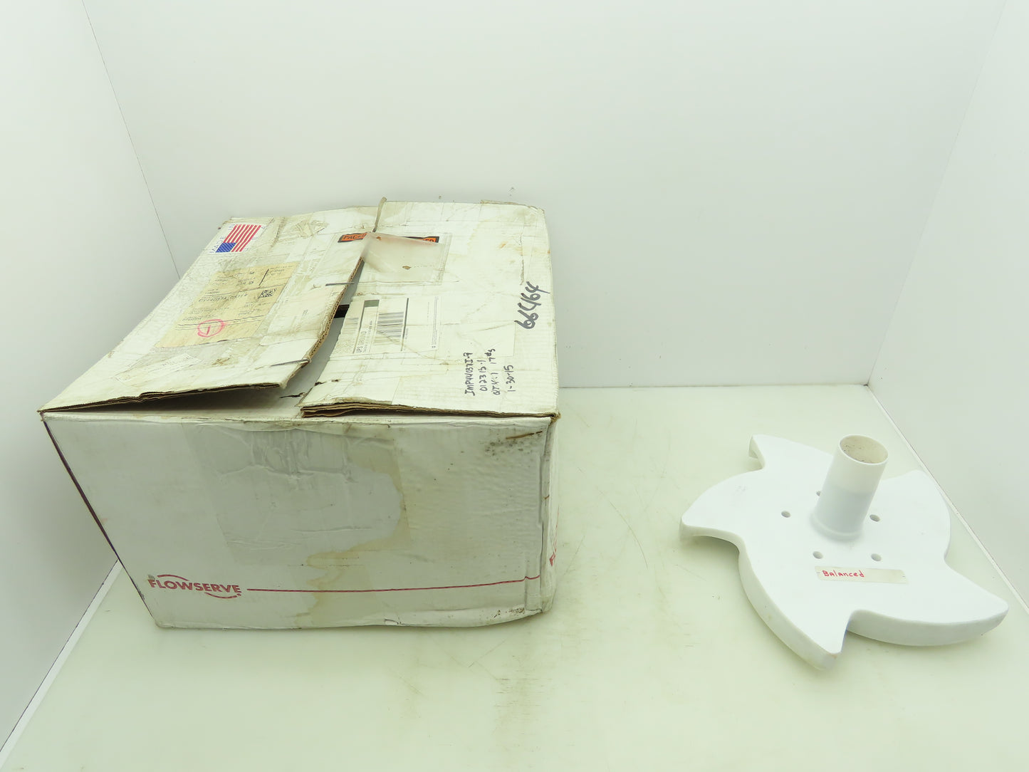 Flowserve DY44037A-DSTF Impeller 4X3T-13/130 Pump Impeller 12" PTFE Material