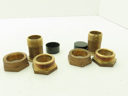 GHMC 1 1/2" To 1 1/4" Brass Couplings Lot Of 2
