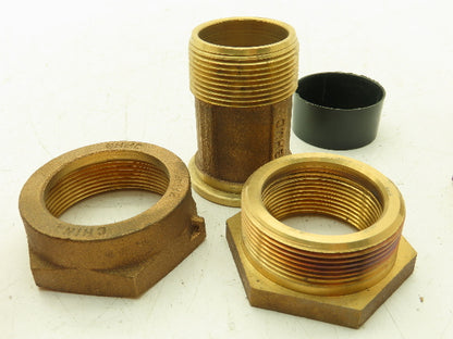 GHMC 1 1/2" To 1 1/4" Brass Couplings Lot Of 2