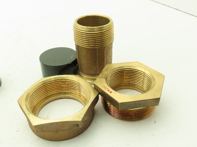 GHMC 1 1/2" To 1 1/4" Brass Couplings Lot Of 2