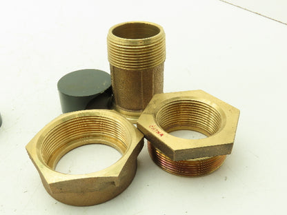 GHMC 1 1/2" To 1 1/4" Brass Couplings Lot Of 2