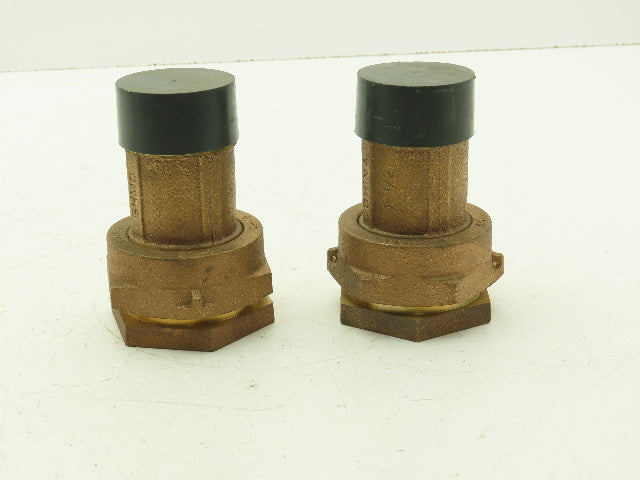 GHMC 1 1/2" To 1 1/4" Brass Couplings Lot Of 2