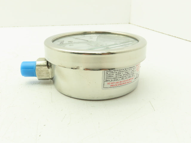 Marsh H20754P Stainless Steel Internal Gauge 0 to 200 PSI 1/4" NPT