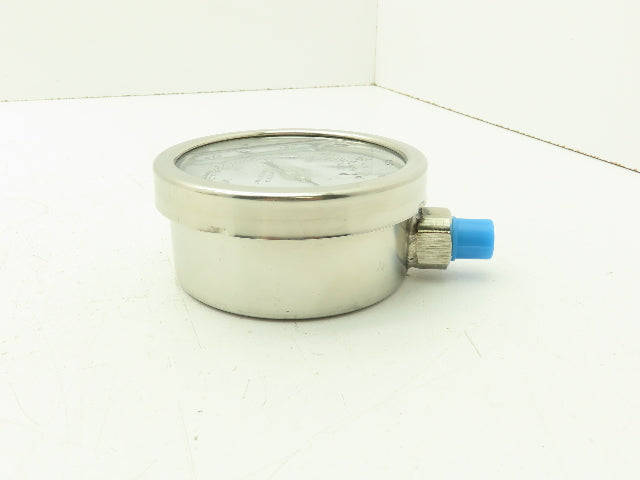 Marsh H20754P Stainless Steel Internal Gauge 0 to 200 PSI 1/4" NPT