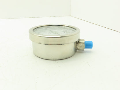 Marsh H20754P Stainless Steel Internal Gauge 0 to 200 PSI 1/4" NPT