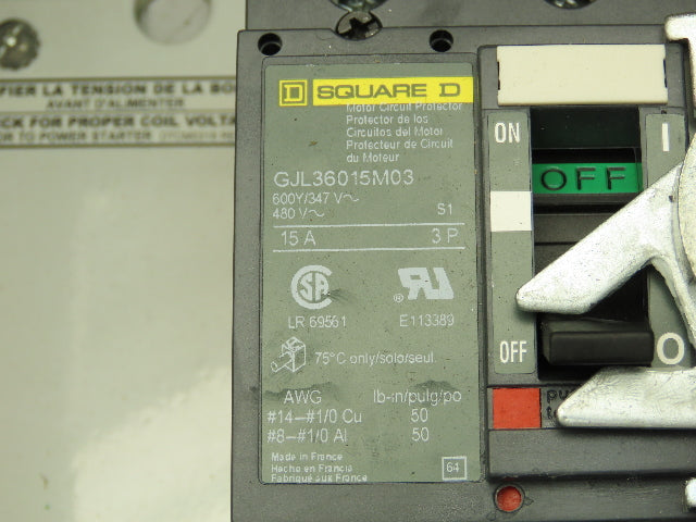 Schneider Electric LE1D097D62 Instakits Combination Motor Starter 1HP 480V 3Ph
