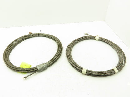 1/4"x 50'  Steel Wire Rope Winch Hoist Lifting Cable  Lot of 2