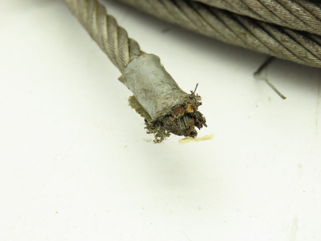1/4"x 50'  Steel Wire Rope Winch Hoist Lifting Cable  Lot of 2