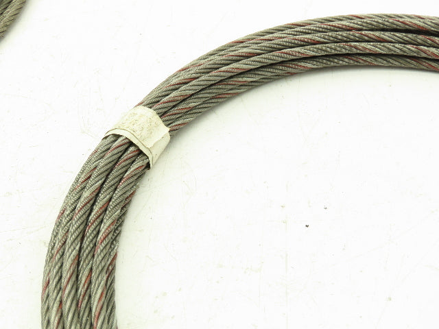 1/4"x 50'  Steel Wire Rope Winch Hoist Lifting Cable  Lot of 2