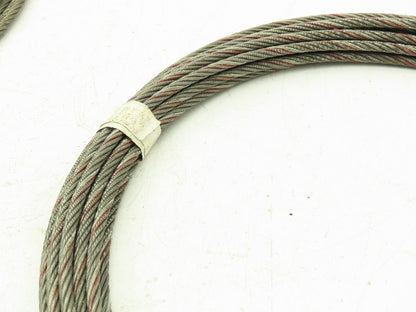 1/4"x 50'  Steel Wire Rope Winch Hoist Lifting Cable  Lot of 2