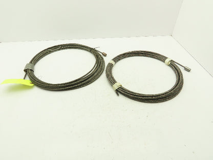 1/4"x 50'  Steel Wire Rope Winch Hoist Lifting Cable  Lot of 2