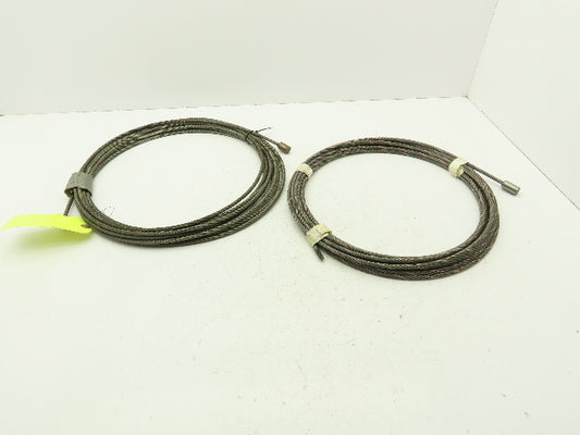 1/4"x 50'  Steel Wire Rope Winch Hoist Lifting Cable  Lot of 2