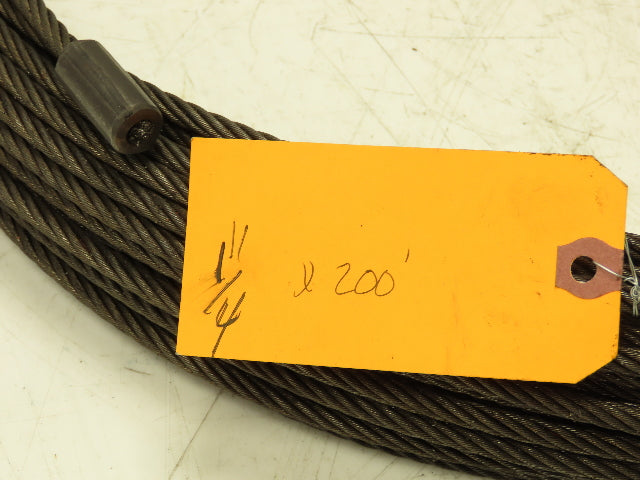 1/4"x 200'  Steel Wire Rope Winch Hoist Lifting Cable