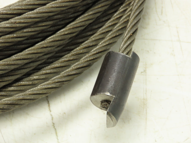 5/16"x 100' Steel Wire Rope Crane Hoist Winch Lifting Cable