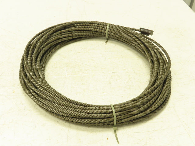 5/16"x 100' Steel Wire Rope Crane Hoist Winch Lifting Cable
