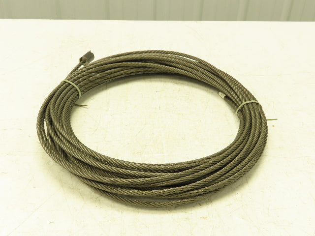 5/16"x 100' Steel Wire Rope Crane Hoist Winch Lifting Cable