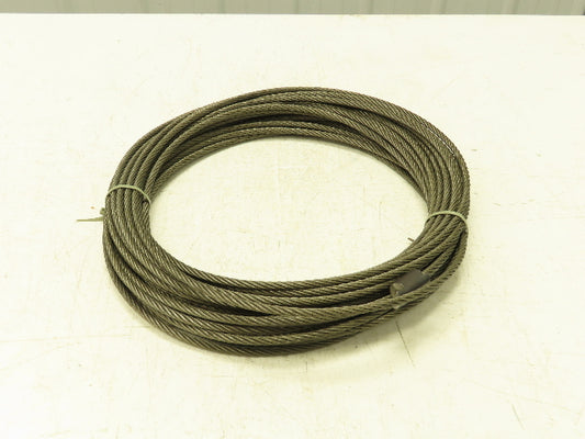5/16"x 100' Steel Wire Rope Crane Hoist Winch Lifting Cable