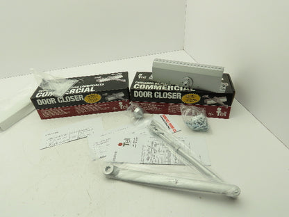 Tell Manufacturing 600 Series Door Closer Size 1-4 Adjustable Aluminum Lot of 2