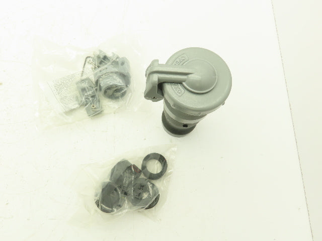 Hubbell HBL430CS2W HBL Insulgrip Pin Sleeve Receptacle 3P 4W 30A Plug 600VAC