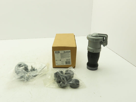 Hubbell HBL430CS2W HBL Insulgrip Pin Sleeve Receptacle 3P 4W 30A Plug 600VAC
