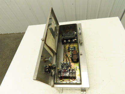 Allen Bradley 712 Sz 1 Combination Starter 10Hp Non-Fusible Stainless Disconnect